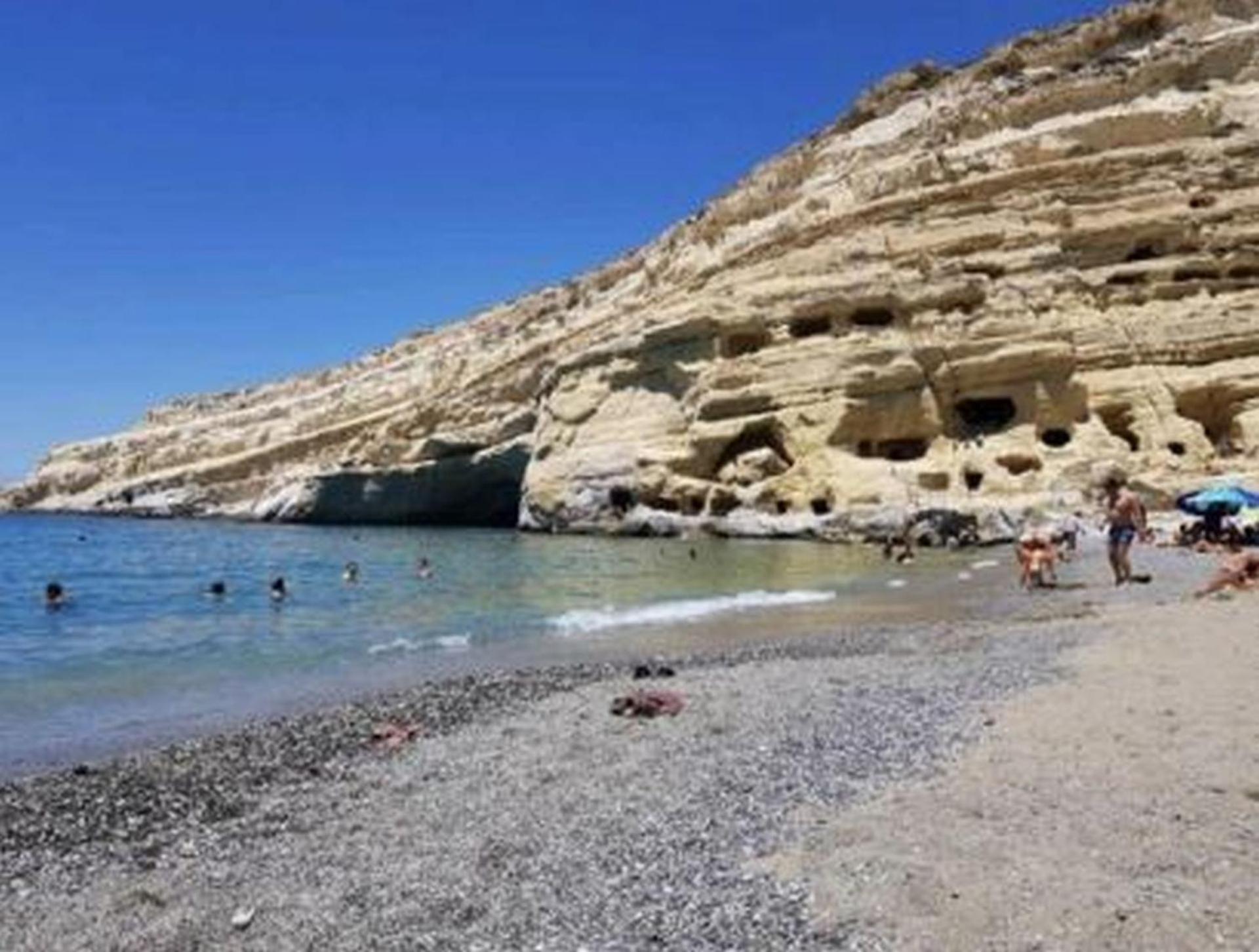 Stone House Elefteria Near Matala Beach Petrokefálion Exteriör bild